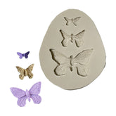 Molde Silicona Mariposas x 3 Tamaños